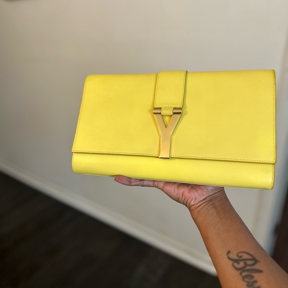 Yves Saint Laurent Yellow Clutch